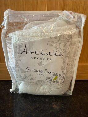 Standard white 100% cotton sham NEW